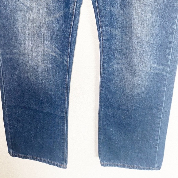 Carbon Mens Dark Wash Minor Distressed Boot Jeans - Picture 3 of 12